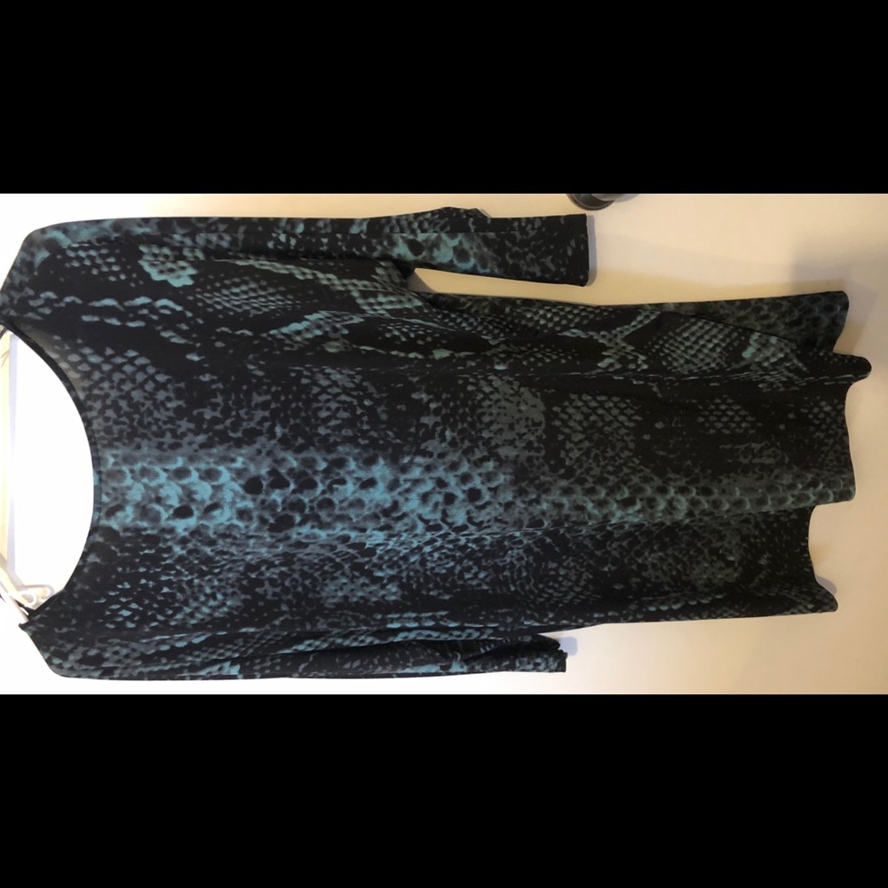 Dress with Python pattern.